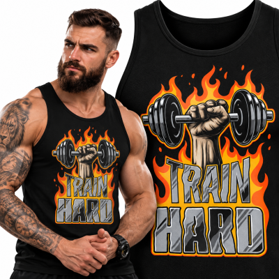 TANK TOP NA SIŁOWNIĘ  TRAIN3